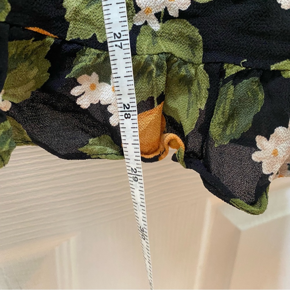 Reformation Christine Dress In Clementine Lemon Print Gem